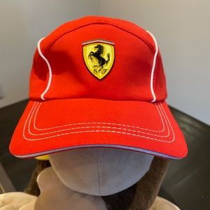 NWT Scuderia Ferrari Red Baseball Cap Adjustable